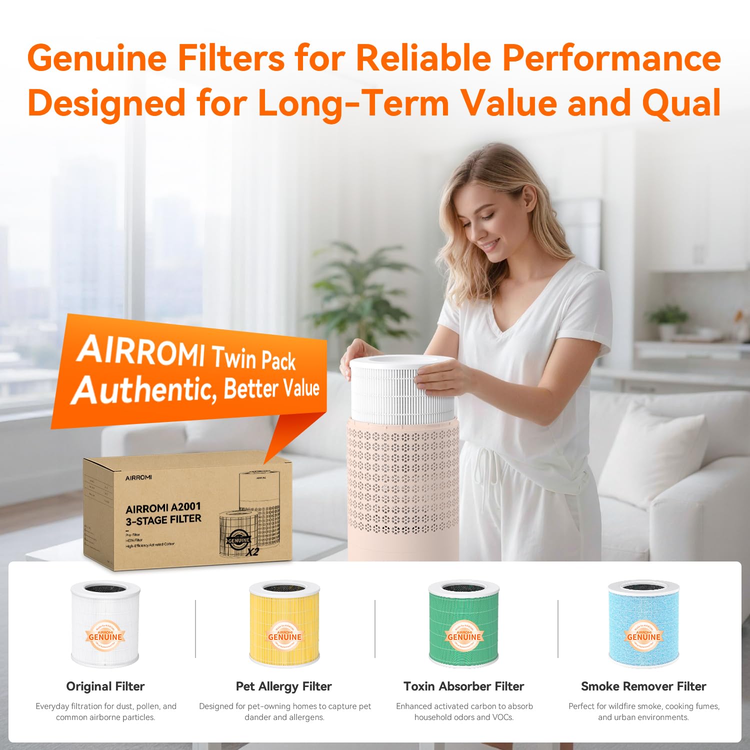 AirROMI A2001 helps reduce pet odors and dust in living spaces