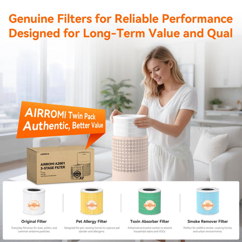 AirROMI A2001 helps reduce pet odors and dust in living spaces