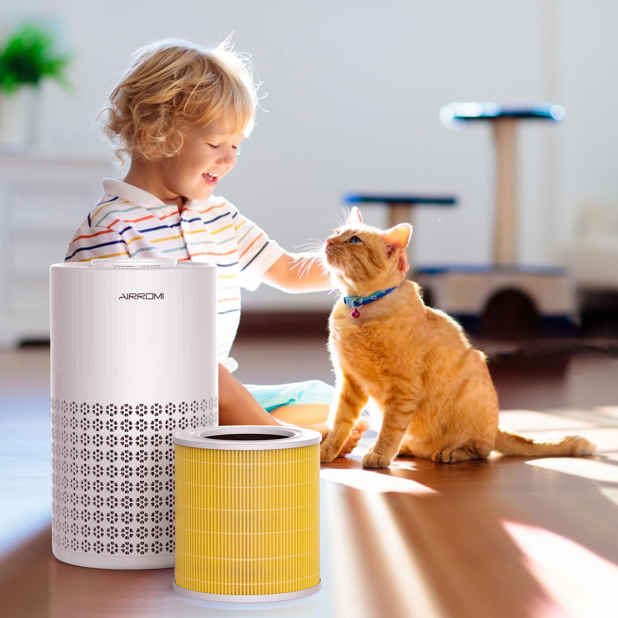 AirROMI A2001 purified air experience for everyday living and family spaces.