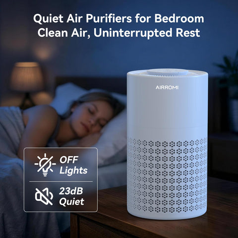AIRROMI A2001 sleep mode and timer for customizable comfort