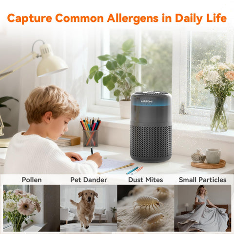 AIRROMI A2005 fragrance diffuser adds a light, pleasant scent.