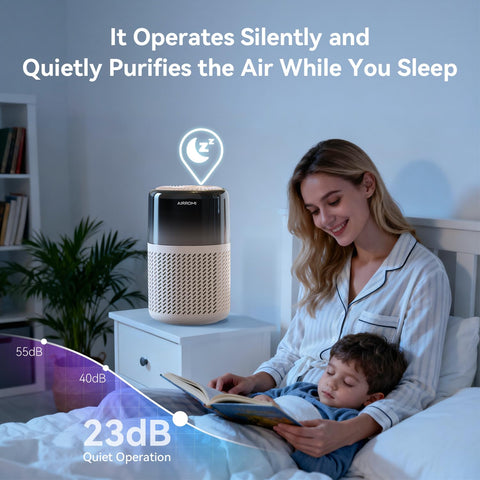 AirROMI A2005 night light offers seven colors for ambience.