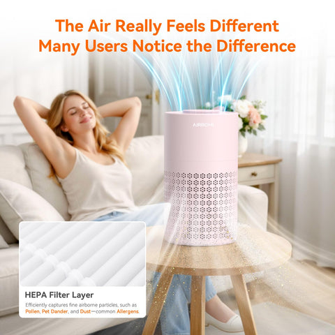 AirROMI easy filter replacement keeps air clean.