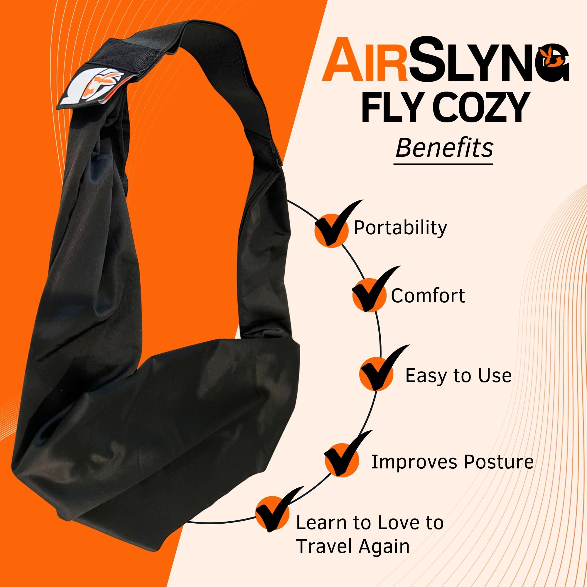 AirSlyng The Slyng Two Pack stores compactly in a carry-on.
