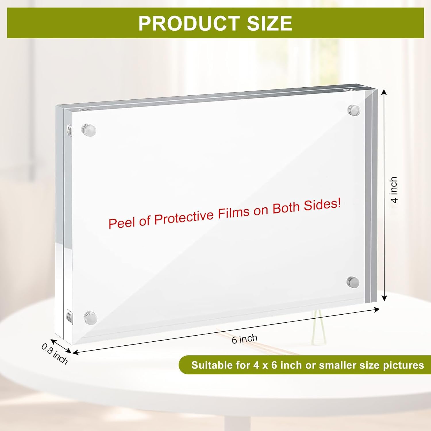 Airsnigi versatile display frames suit photos, signs, menus, and more.
