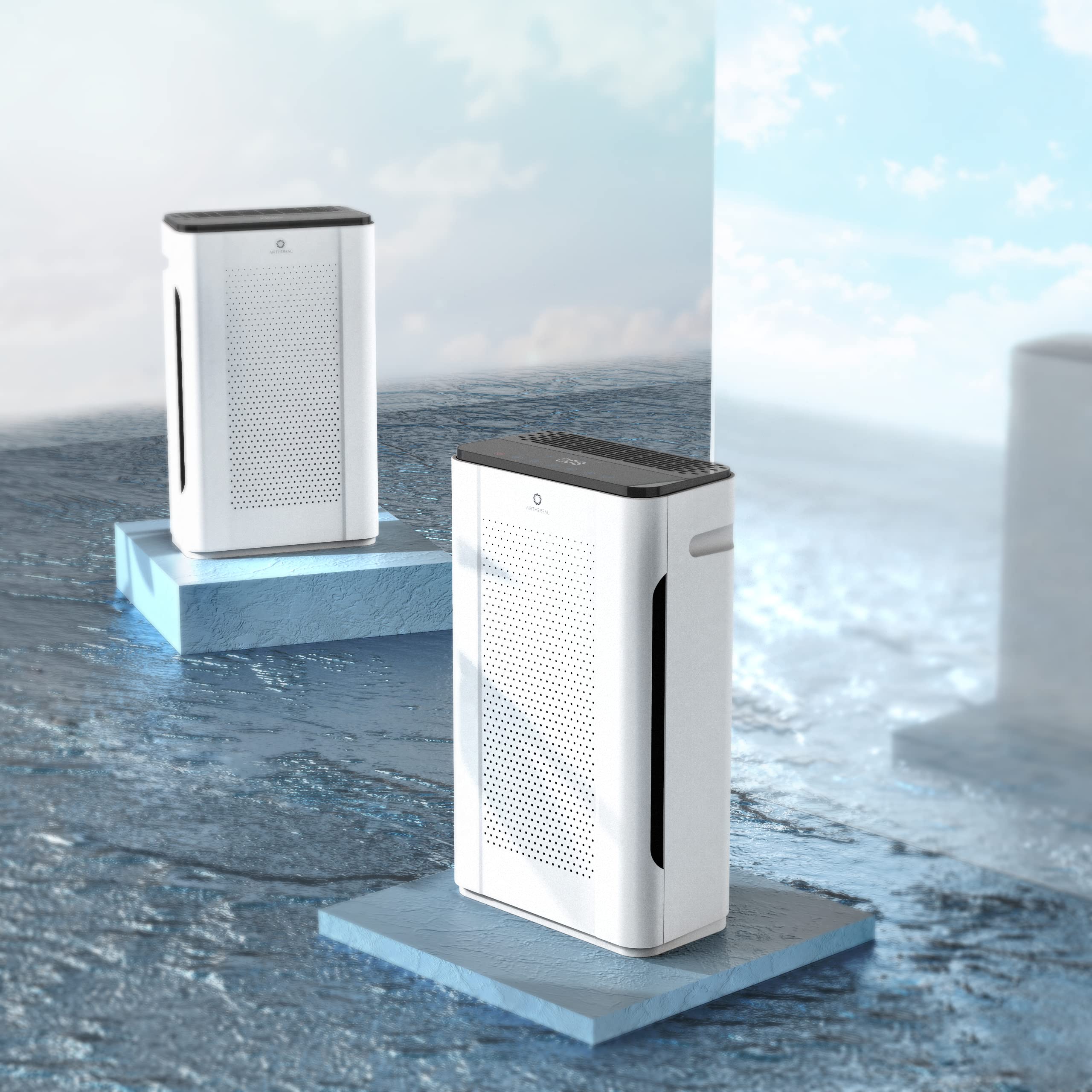 Airthereal air purification performance enhances indoor air quality with fresh air.