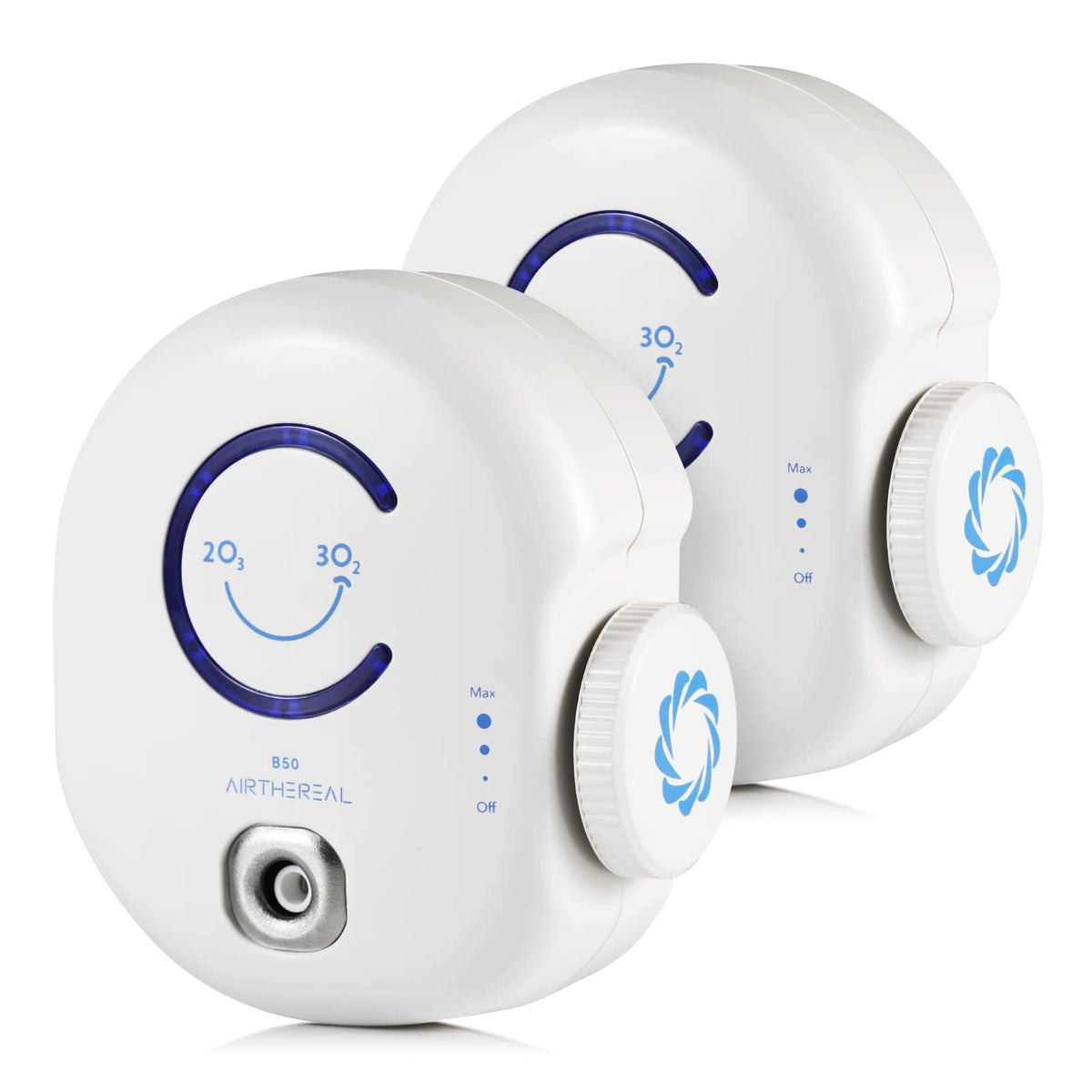 Airthereal B50 Mini ozone generator showcases a compact design ideal for small spaces.