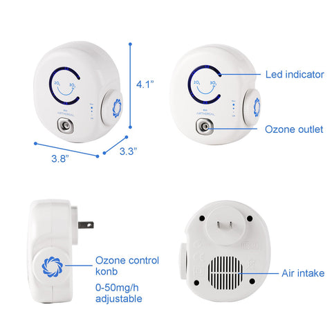 Airthereal B50 Mini ready for travel deodorizing hotel rooms during trips.