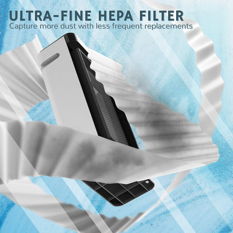 Inserting Airthereal H13 filter into APH320 purifier for cleaner environment.