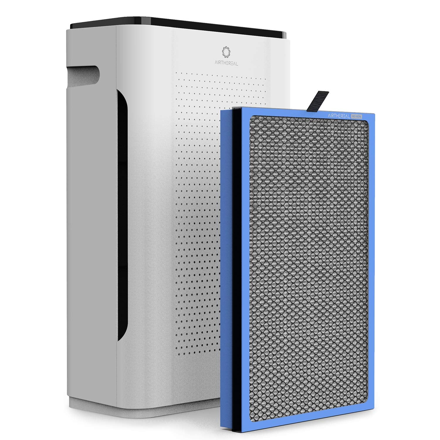 Long-lasting Airthereal H13 filter with larger surface area for months of fresh air.