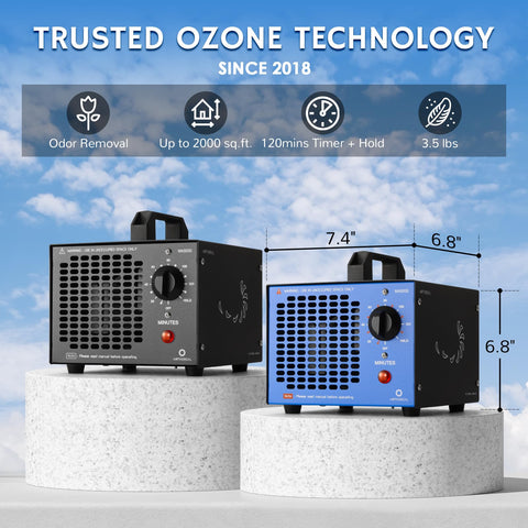Airthereal MA5000 control panel for easy timed deodorization.