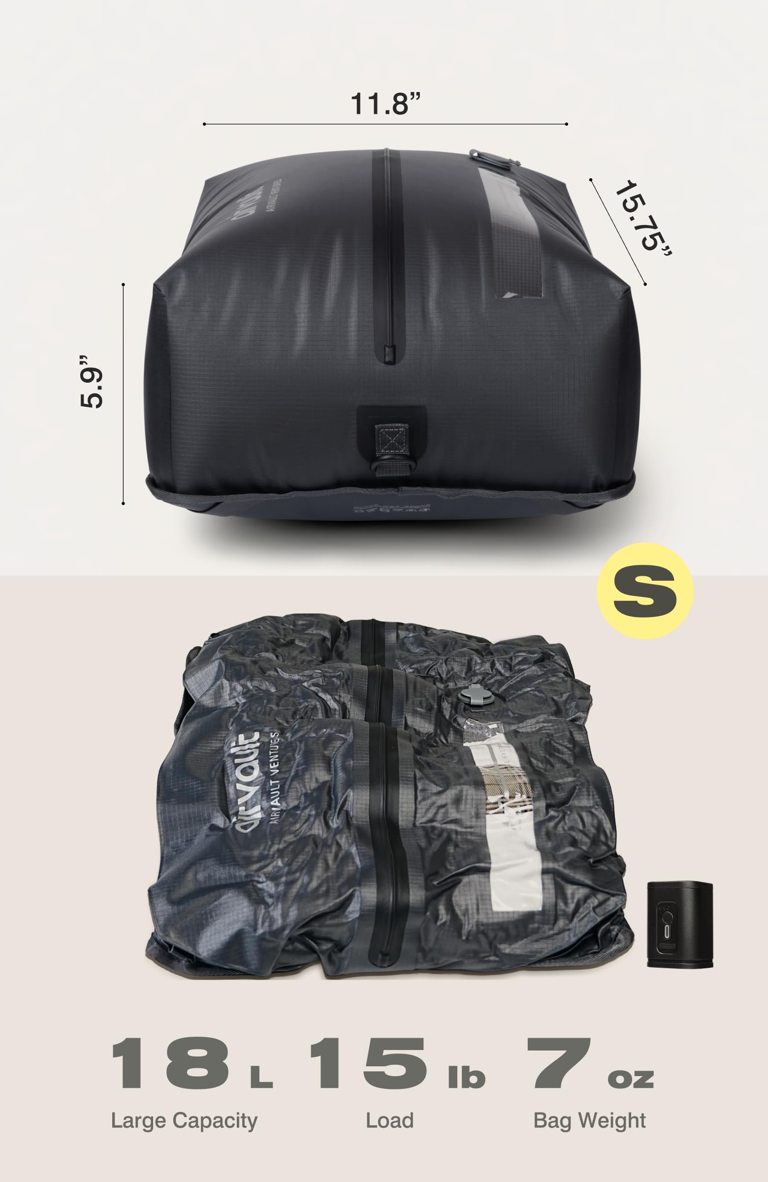 AirVault bags privacy design protects belongings during TSA inspections.