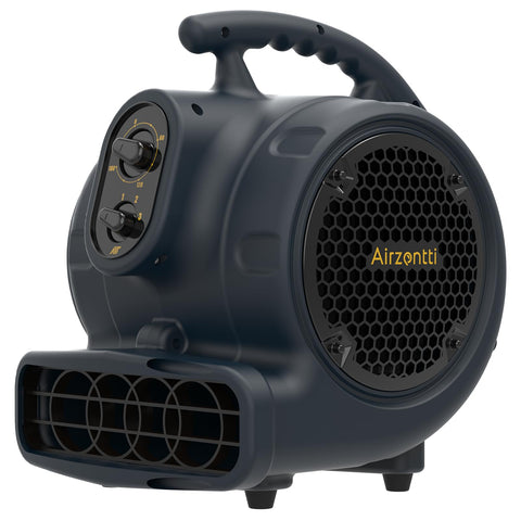 Airzentti 1100CFM air mover front view showing powerful drying capability