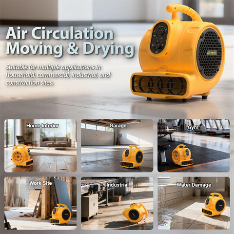 Airzentti Air Mover compact dimensions fit small workspaces.