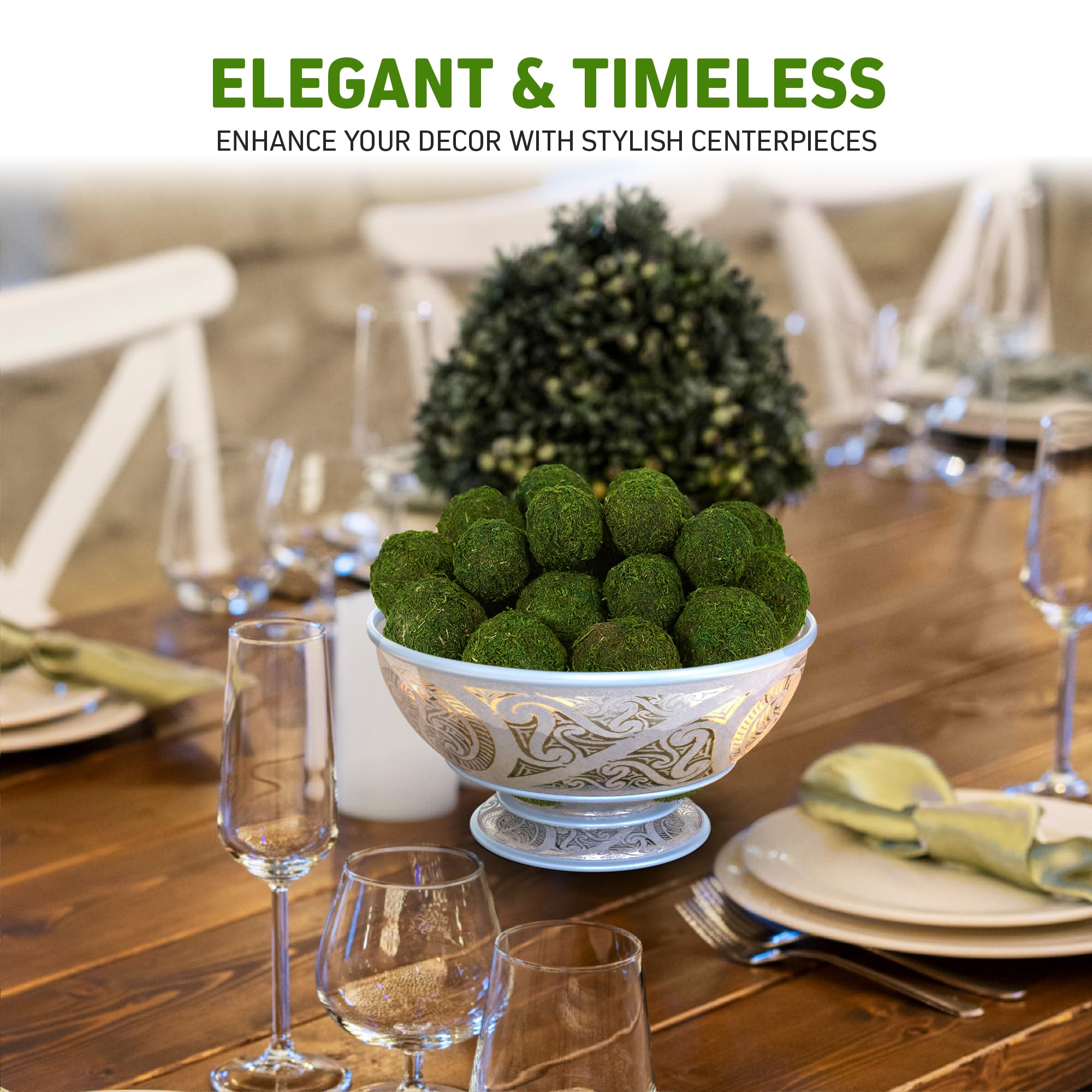 AISLE 3 ESSENTIALS green decor moss ball for bowls and tables