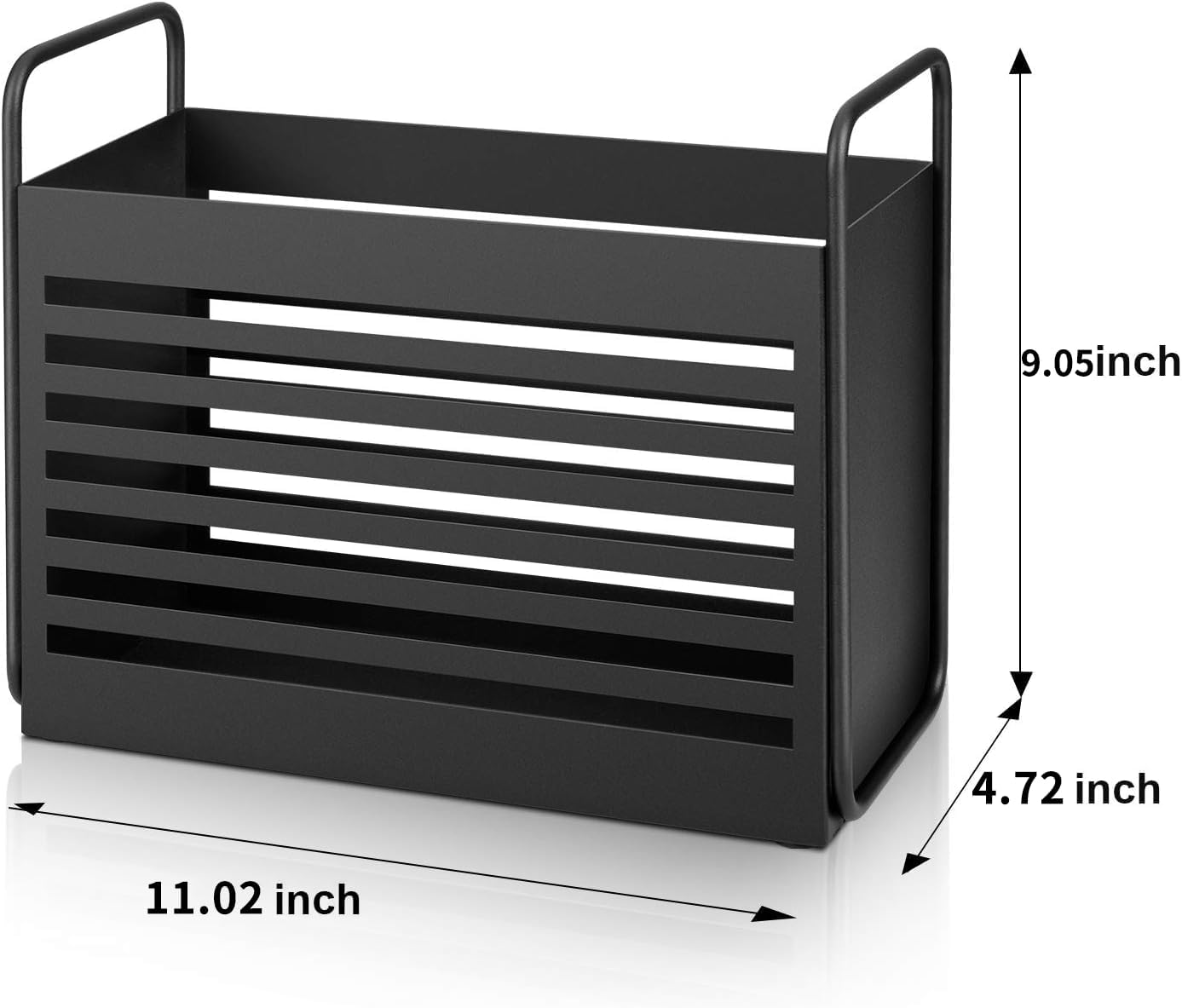 Aisung Magazine Rack compact dimensions fit beside sofas and tables.