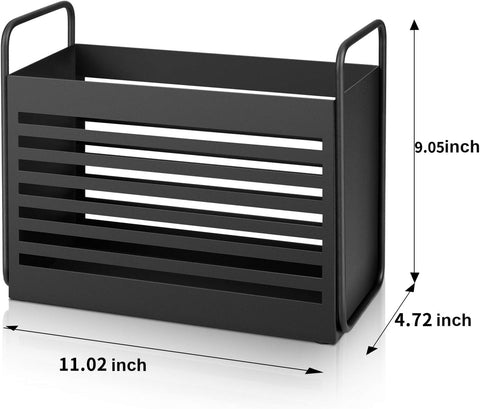 Aisung Magazine Rack compact dimensions fit beside sofas and tables.