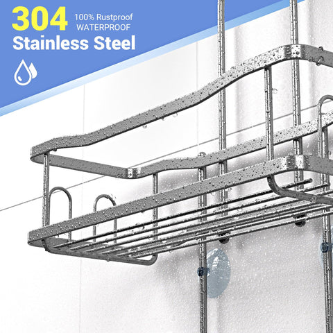 Aitatty side hooks and removable hooks offer flexible bath organization