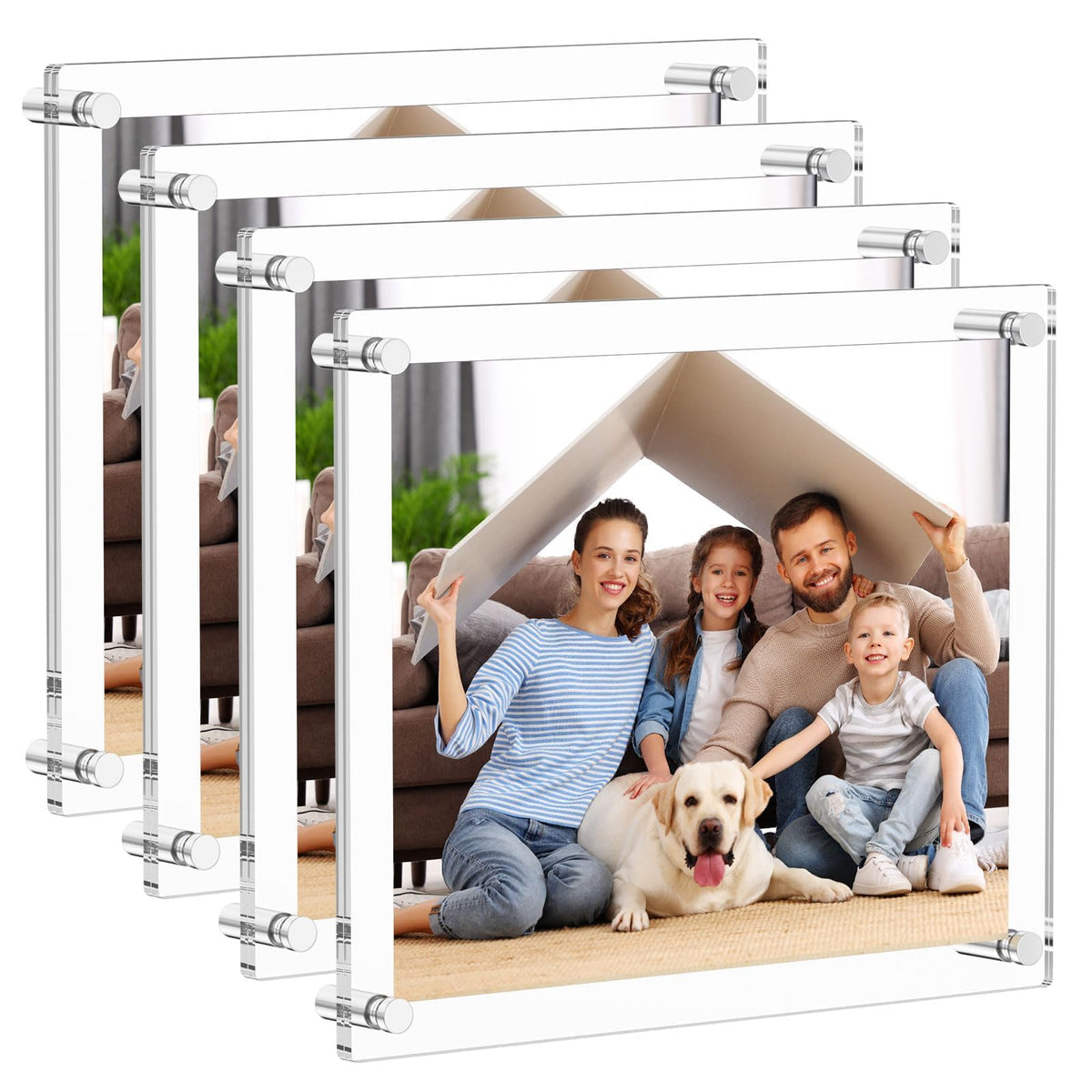 AITEE 8.5x11 acrylic frame with double panel display for photos and diplomas.