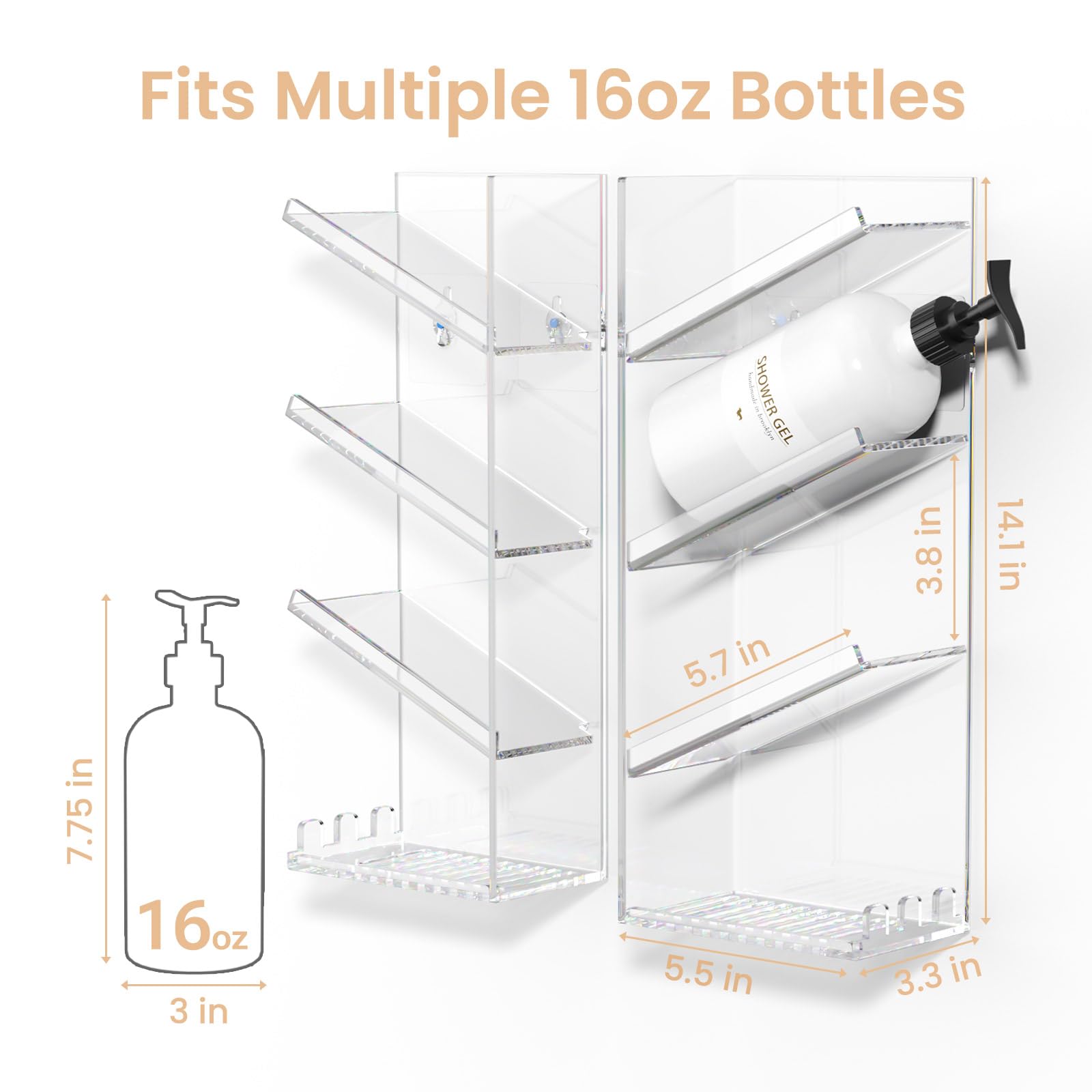 AITEE no-drill installation with wall stickers keeps surfaces intact