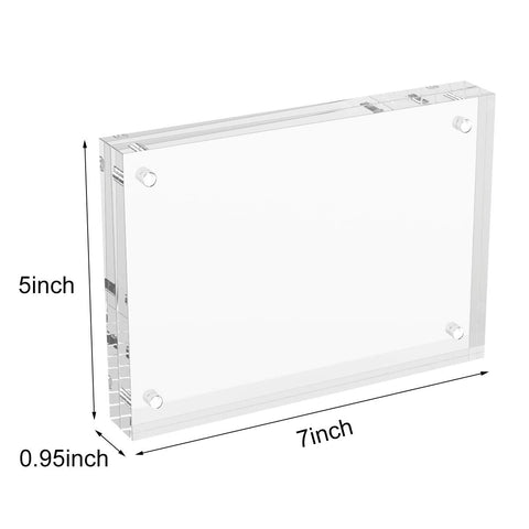 AITEE double-sided magnetic frame close-up; securely holds two photos.