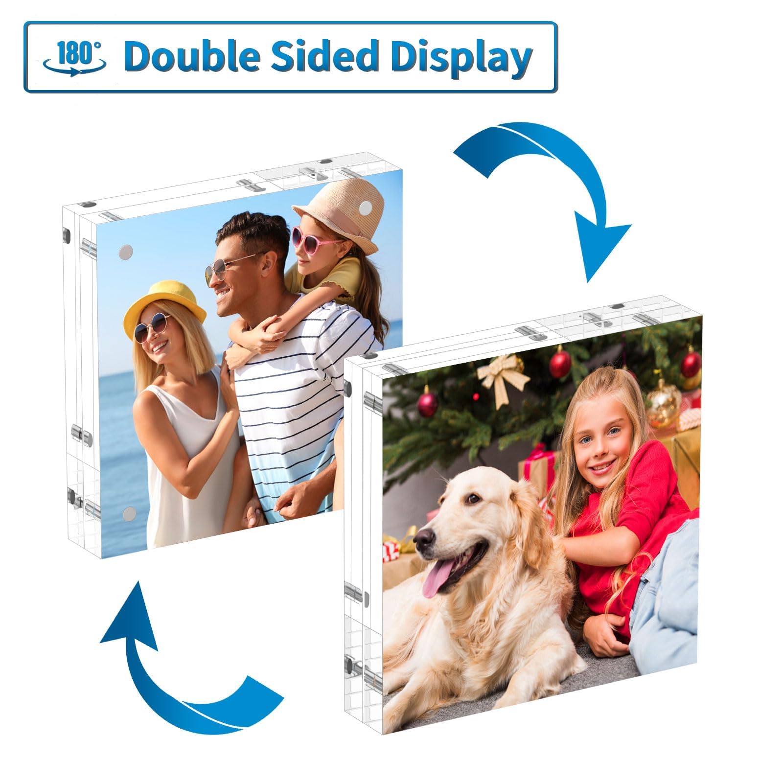 AITEE frameless acrylic photo frame magnets hold memories securely
