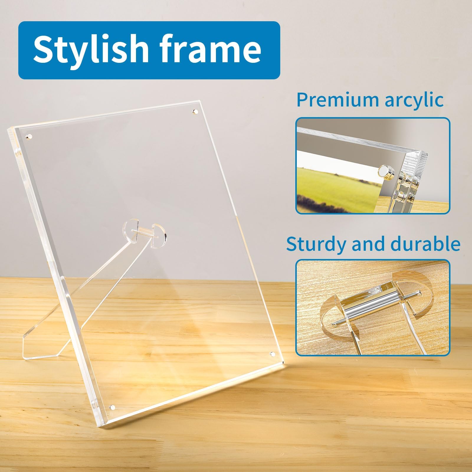 AITEE UV-protected clear acrylic panel preserves image clarity over time