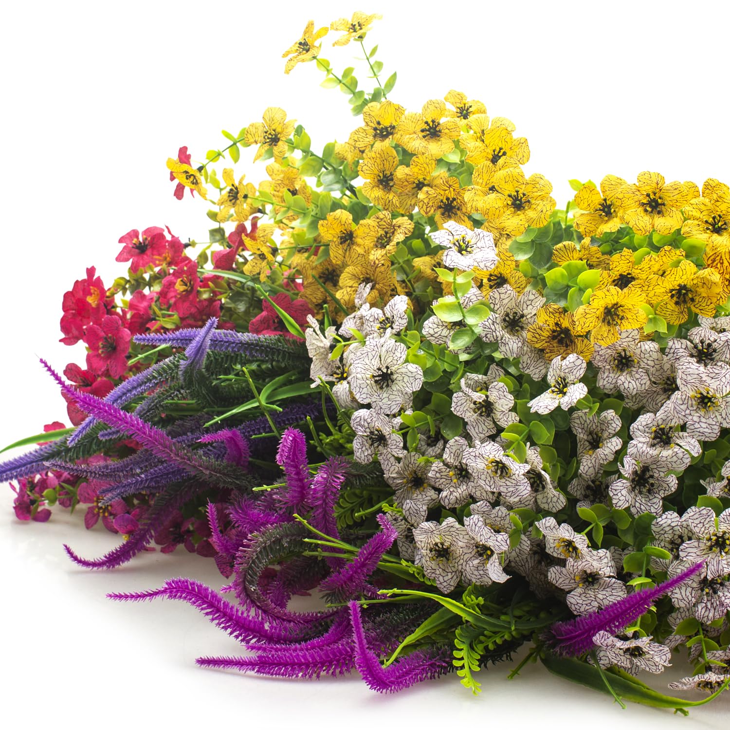AITISOR lavender bundles in purple and fuchsia add color accents outdoors.