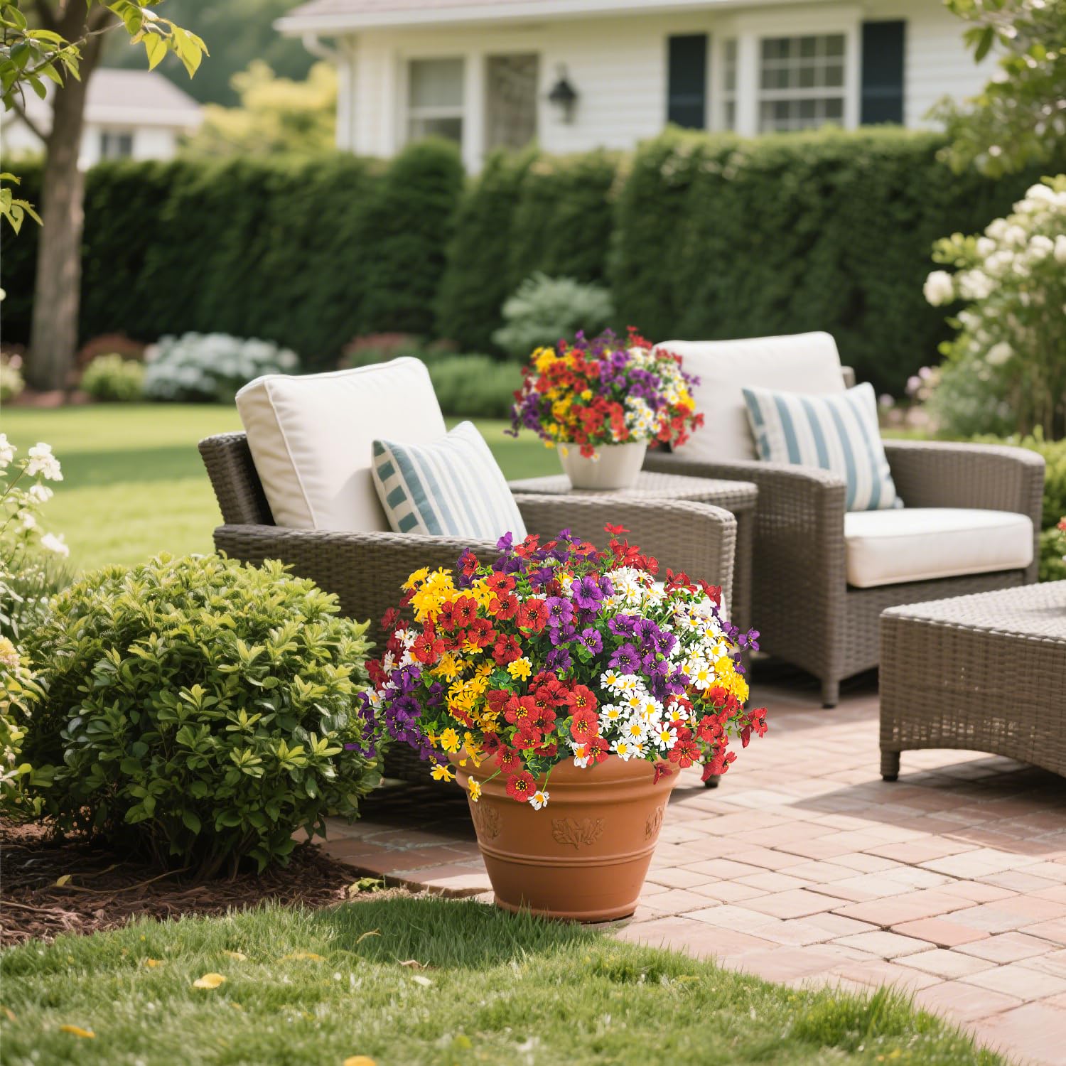 AITISOR 16-bundle daisies set delivers ready-to-style yard decor options.