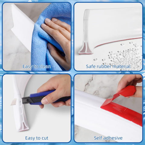 AiVeUao self-adhesive strip provides durable, waterproof seal on various surfaces.