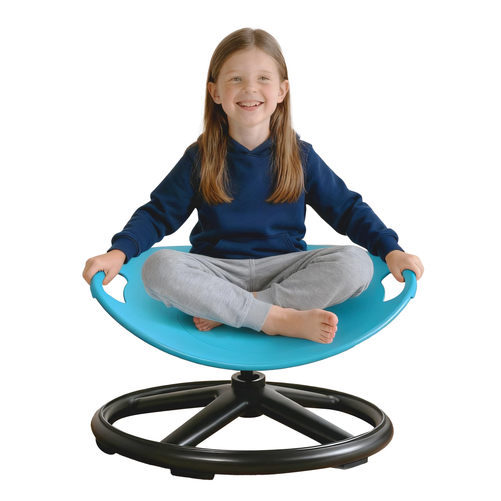 Aivher Spinning Chair demonstrating 360 rotation for active, safe play.