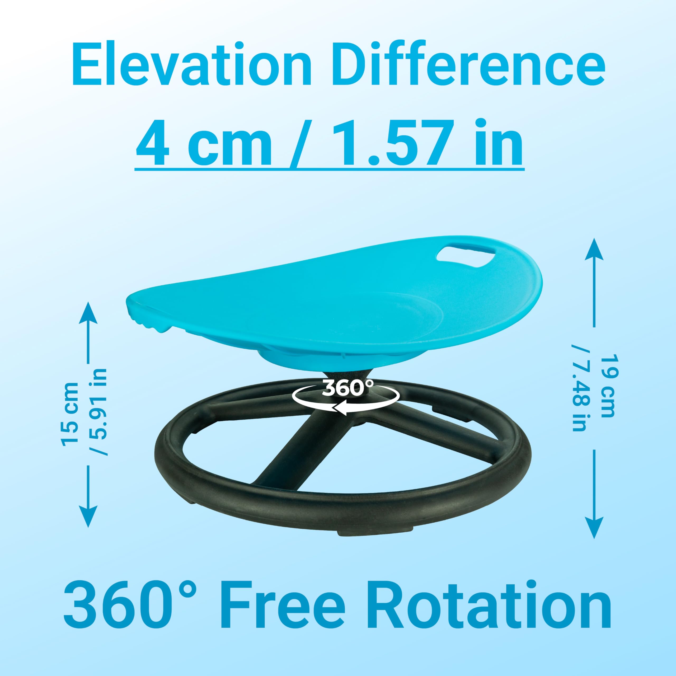 Aivher ball-bearing system delivers smooth, quiet rotations for focused play.
