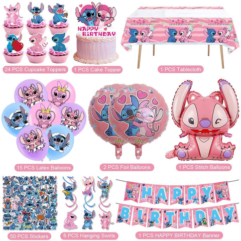 AIXPROBEAD Stitch pink tablecloth enhances table decor and protection