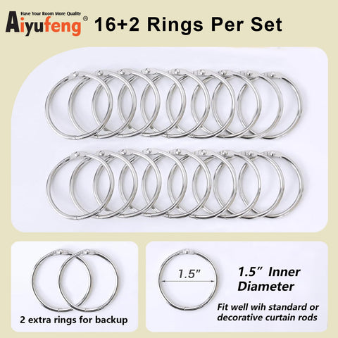 Aiyufeng eight-tabs-per-panel highlights easy installation for different curtain styles.