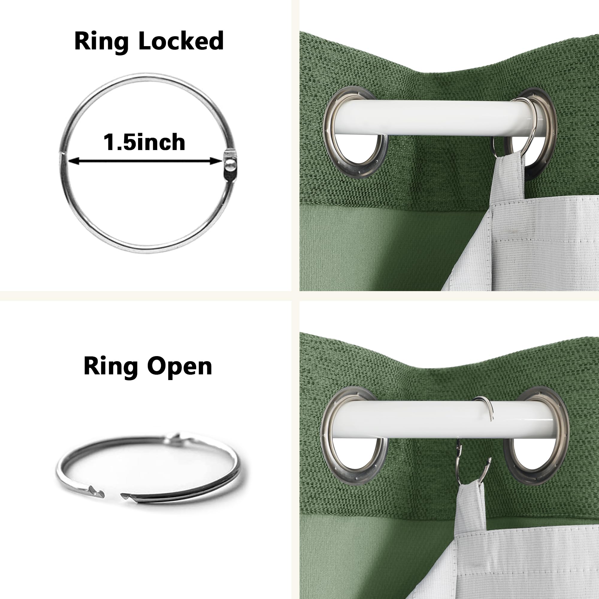 Aiyufeng grommet-hanging option suits eight-grommet curtains for smooth installation.