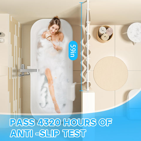 AIZESI no-drill design saves walls while secure mounting