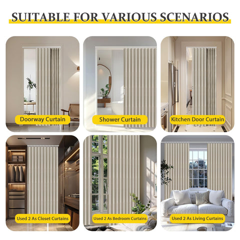 AJAZZ cream white curtain used in a living room for added privacy