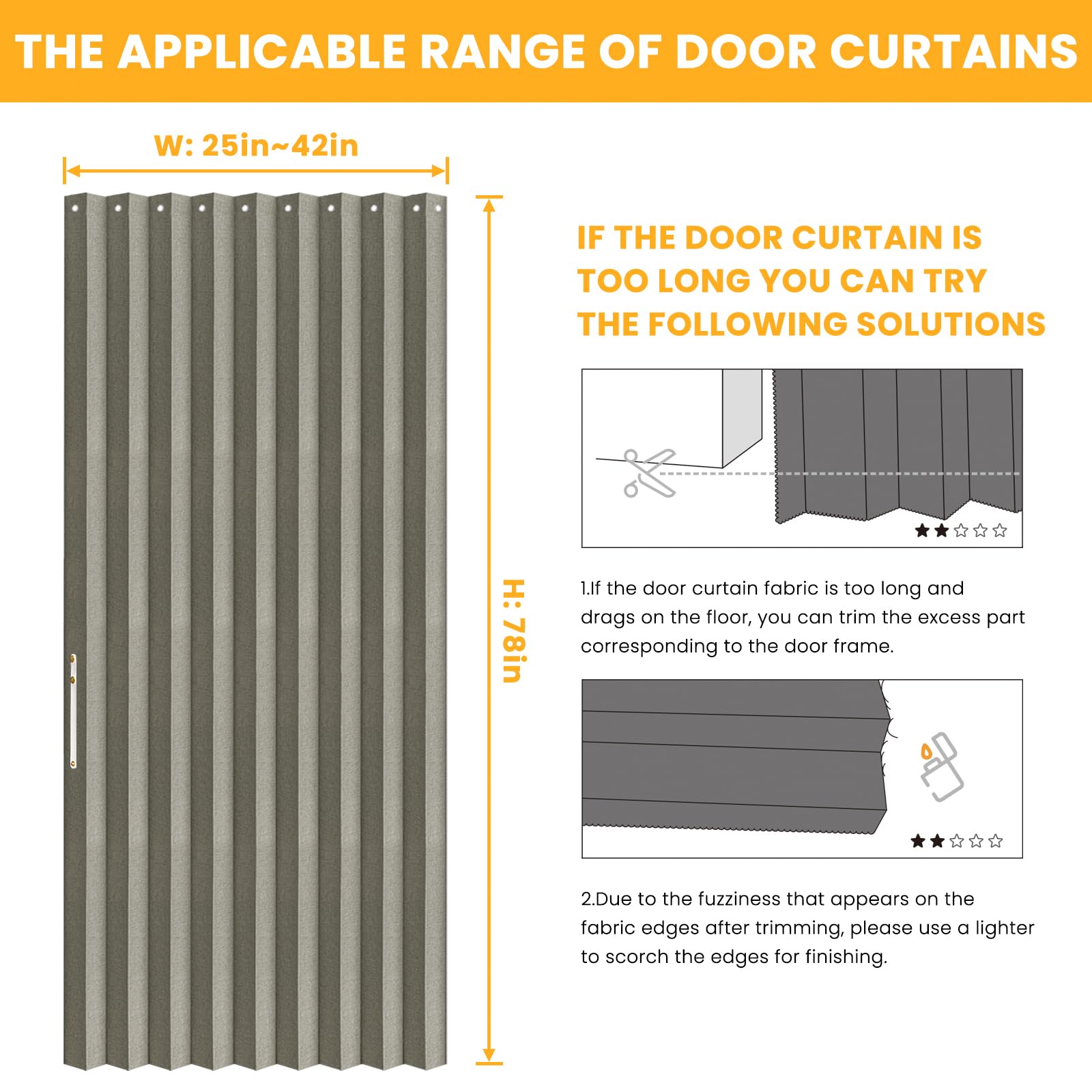 AJAZZ accordion door uses shading materials to reduce glare for comfortable rooms.
