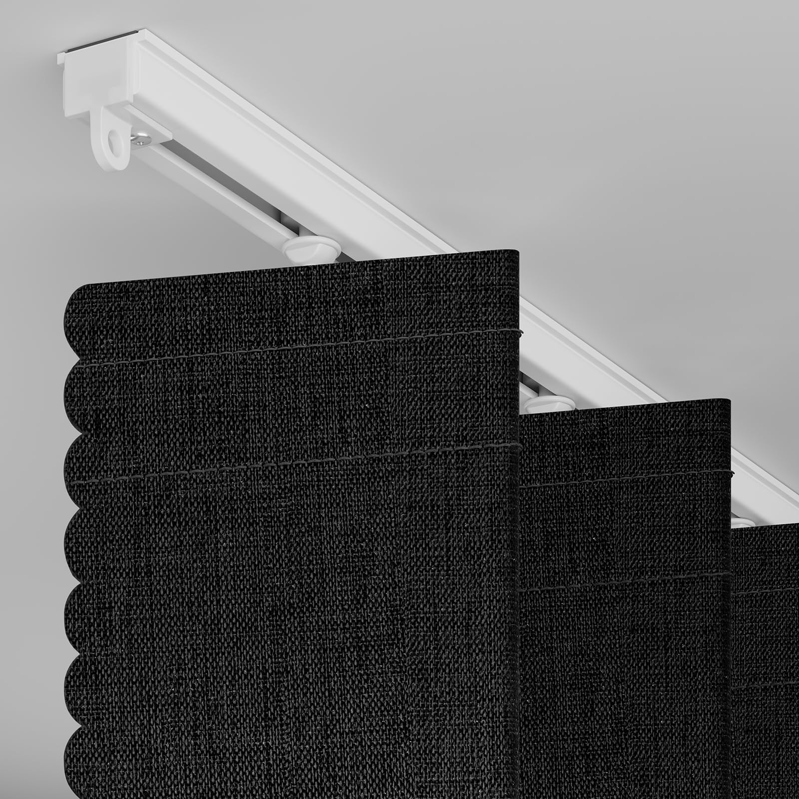AJAZZ accordion pleat folds neatly, saving space and preserving a clean, coordinated look.