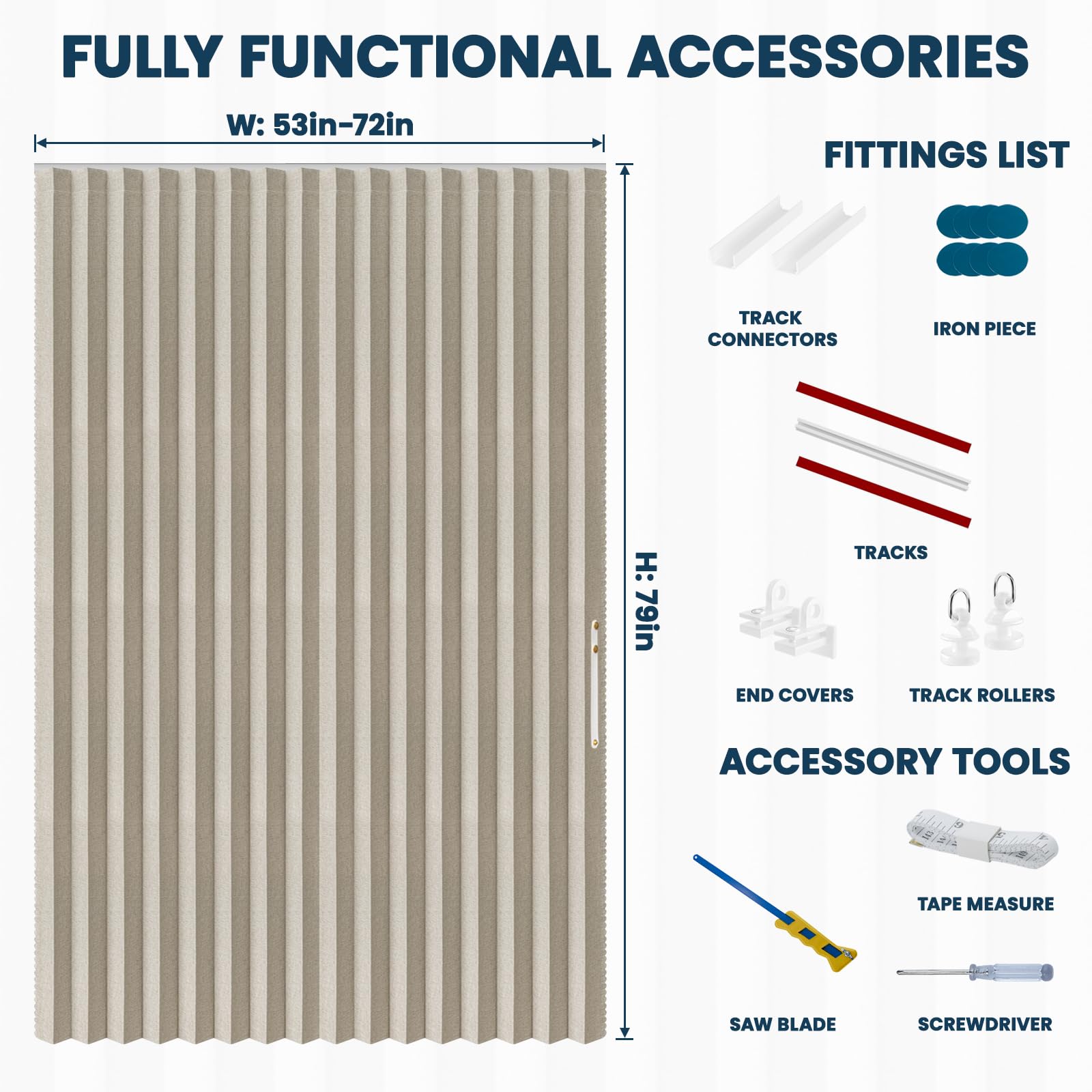 AJAZZ accordion-pleat detail highlights hidden design for neat spaces