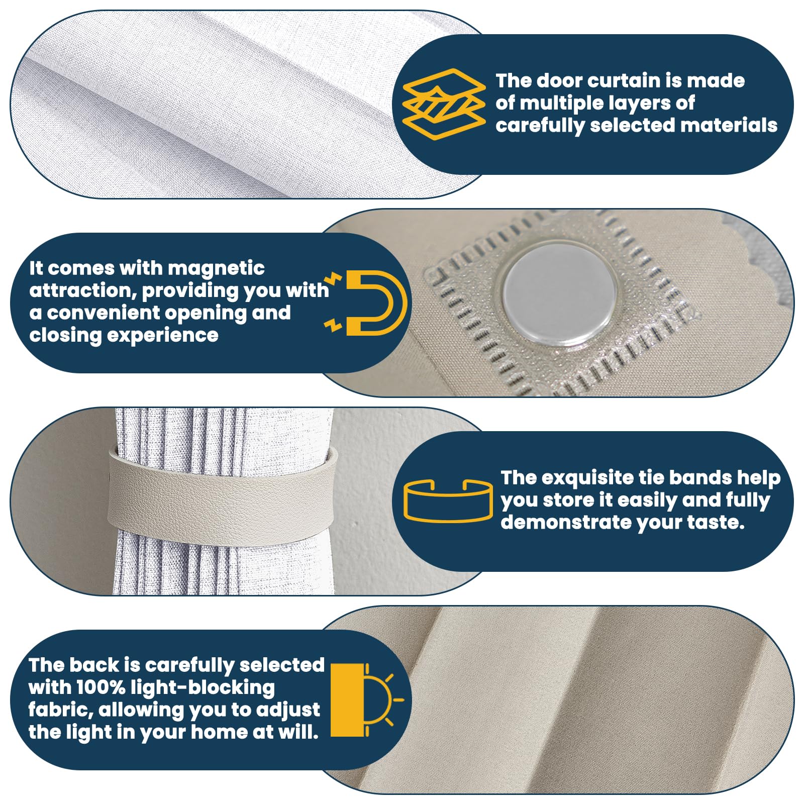 AJAZZ bedroom curtain privacy and light control highlights daily comfort.