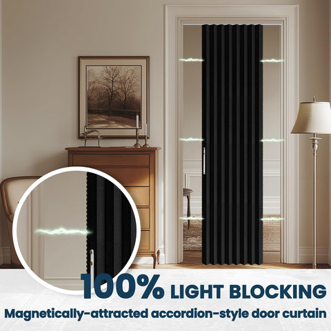 AJAZZ easy care and flexible sizing adapt to many doorway styles.