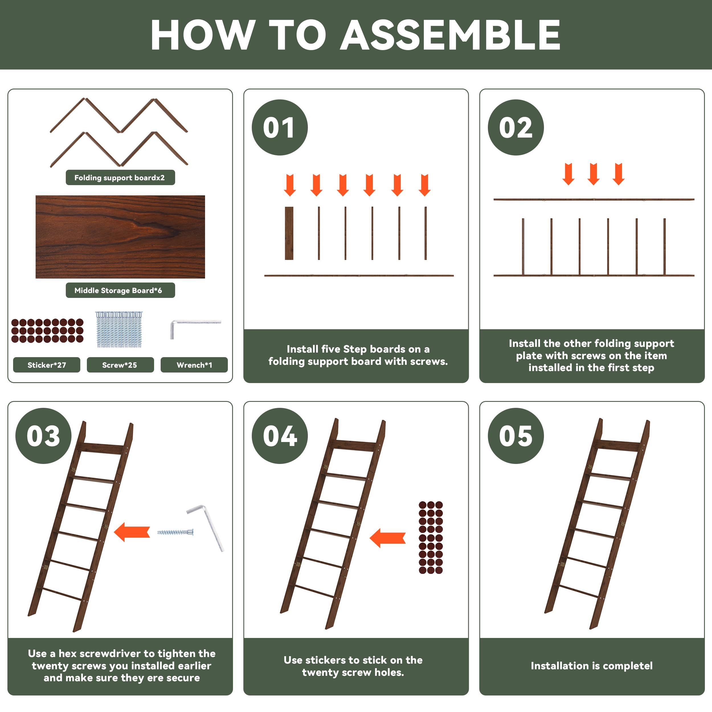 AJLS ladder with anti-slip straps keeps it secure.