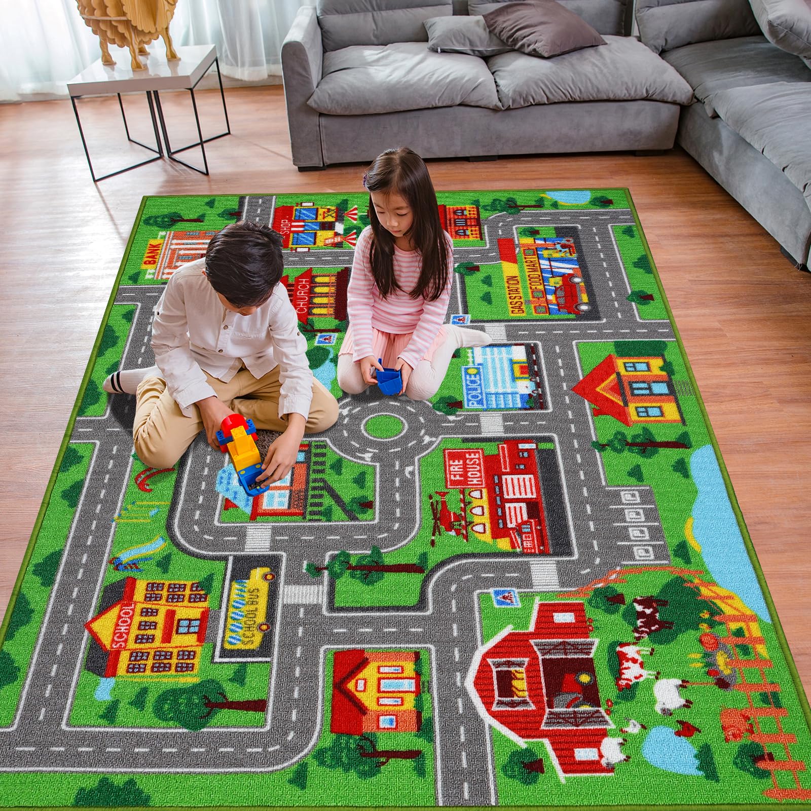 AKASISRUG nylon pile close-up highlights soft, durable surface underfoot.