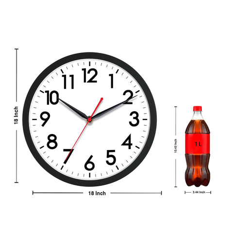 AKCISOT clock with large numerals seen from afar for quick glance
