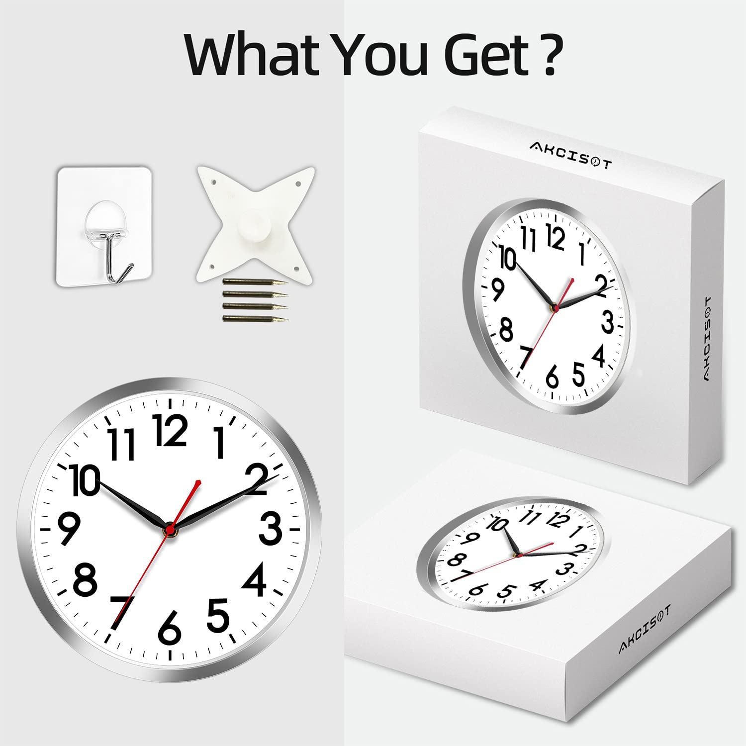 AKCISOT bedroom-ready clock adds calm timing.