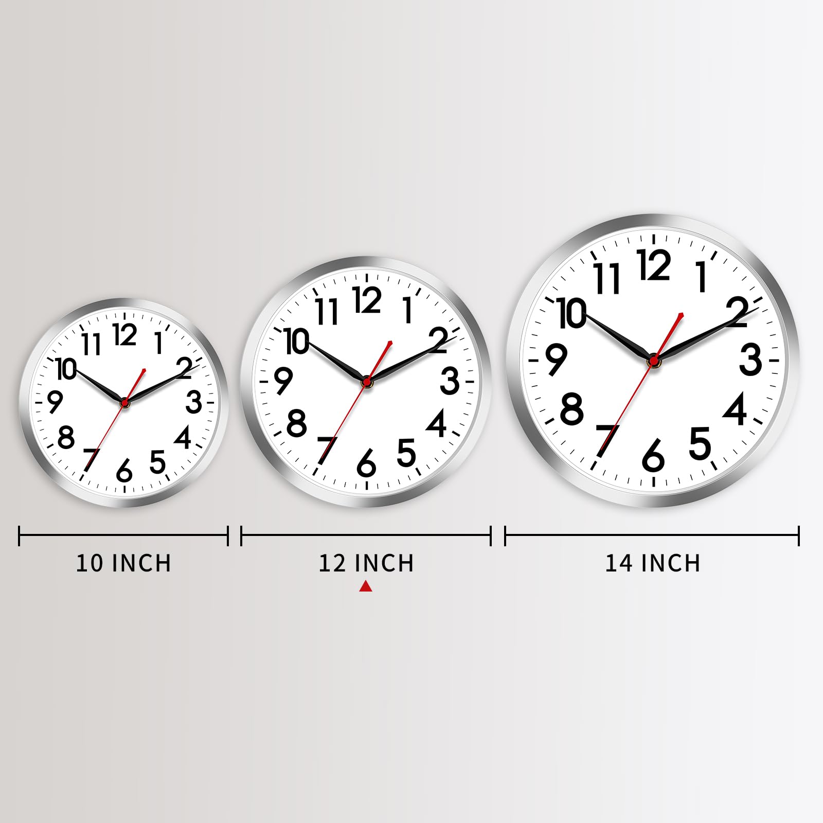 AKCISOT wall clock big numerals for quick time checks.