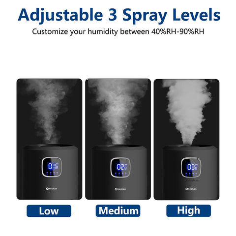 Akeshan humidifier remote control enables convenient operation.