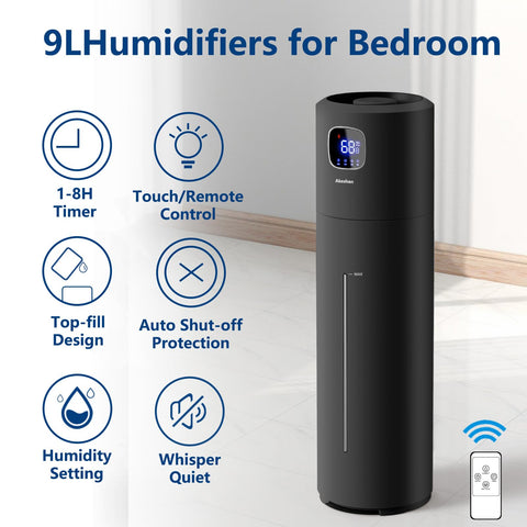 Akeshan humidifier top-fill design for easy, spill-free refills.