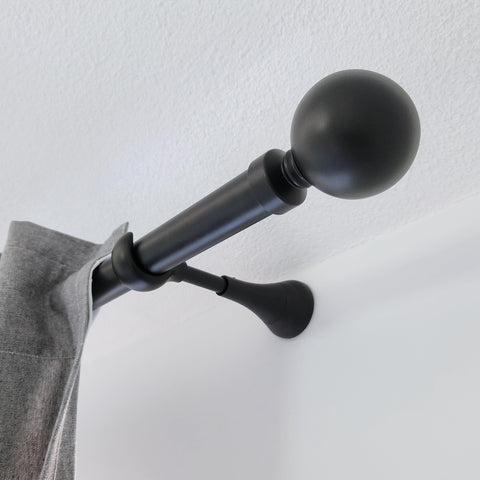 Extra-long 6-inch projection improves sill clearance and curtain movement.